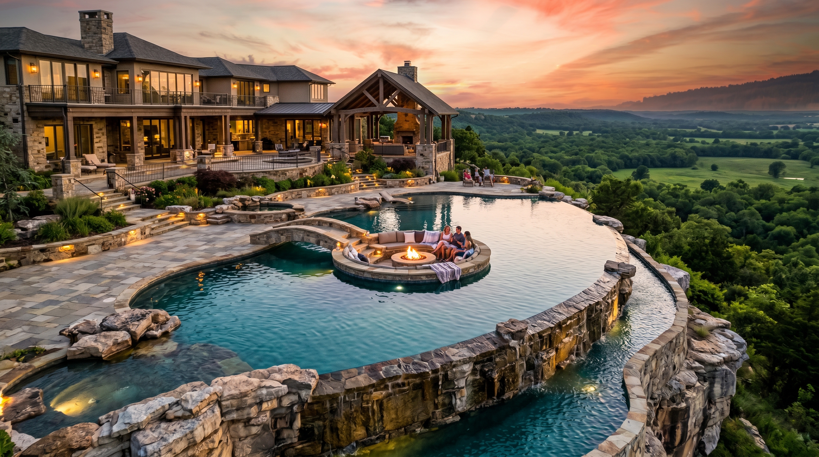 Legacy Estate Pool Construction Broken Arrow Oklahoma