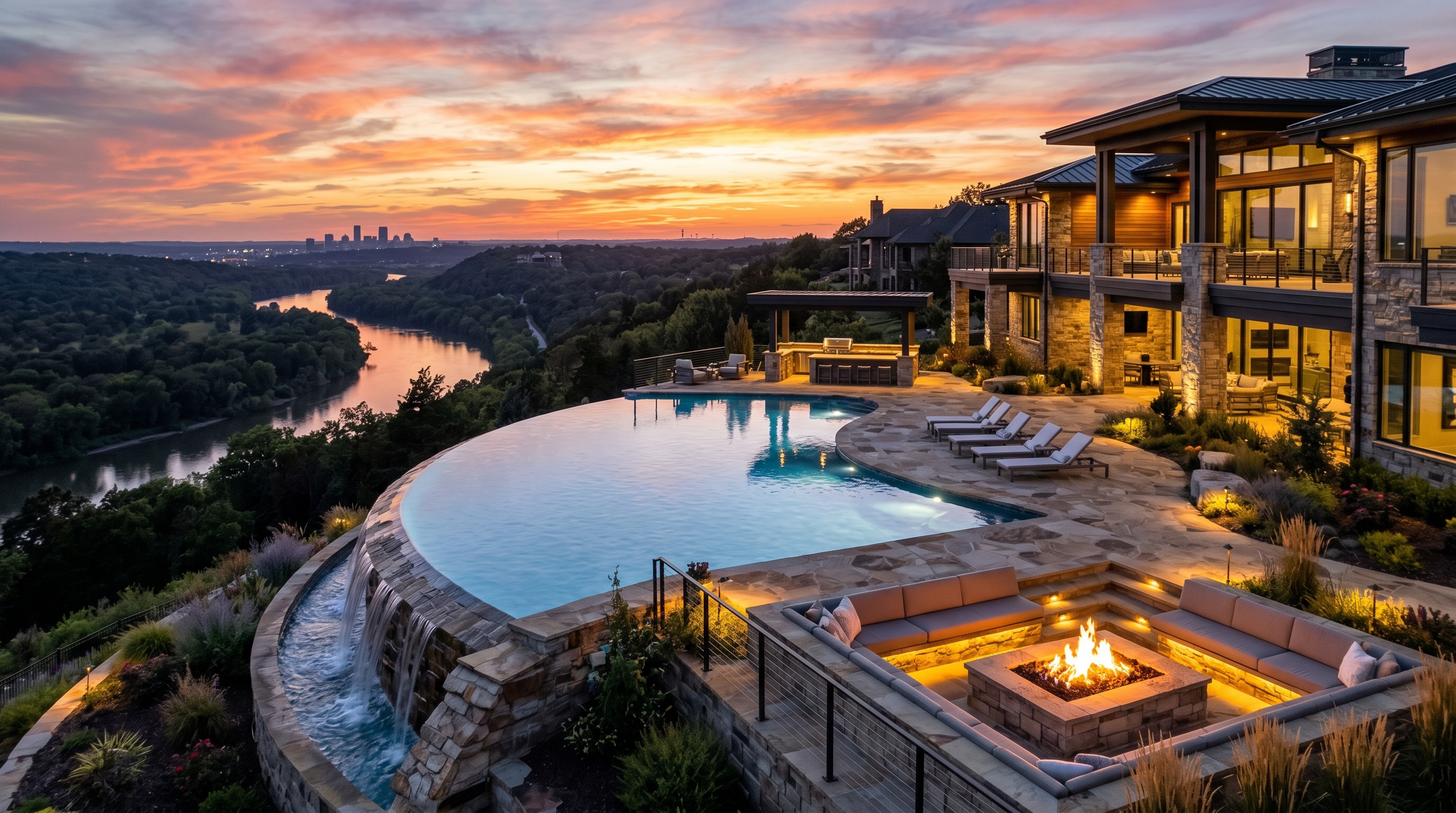 Luxury Pool Construction Jenks Oklahoma